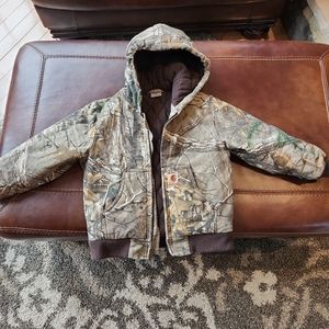 Kids realtree camo carhartt coat small